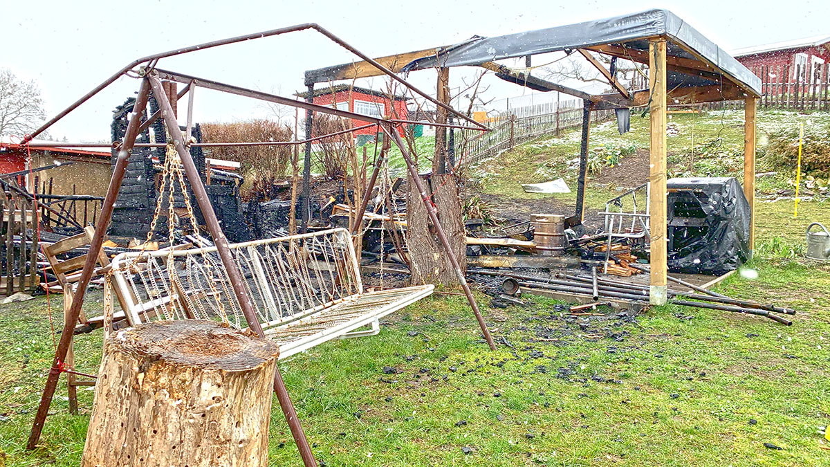 Gartenhaus in Plauen niedergebrannt