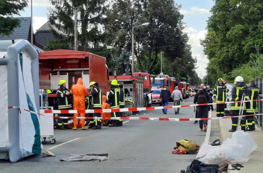 Gefahrgut an Schöpsdrehe entdeckt. Foto: Stadt Plauen