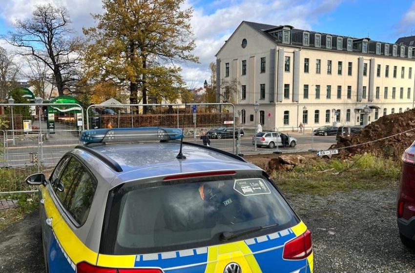 Stabbombe in Plauen gefunden. Foto: S. Höfer