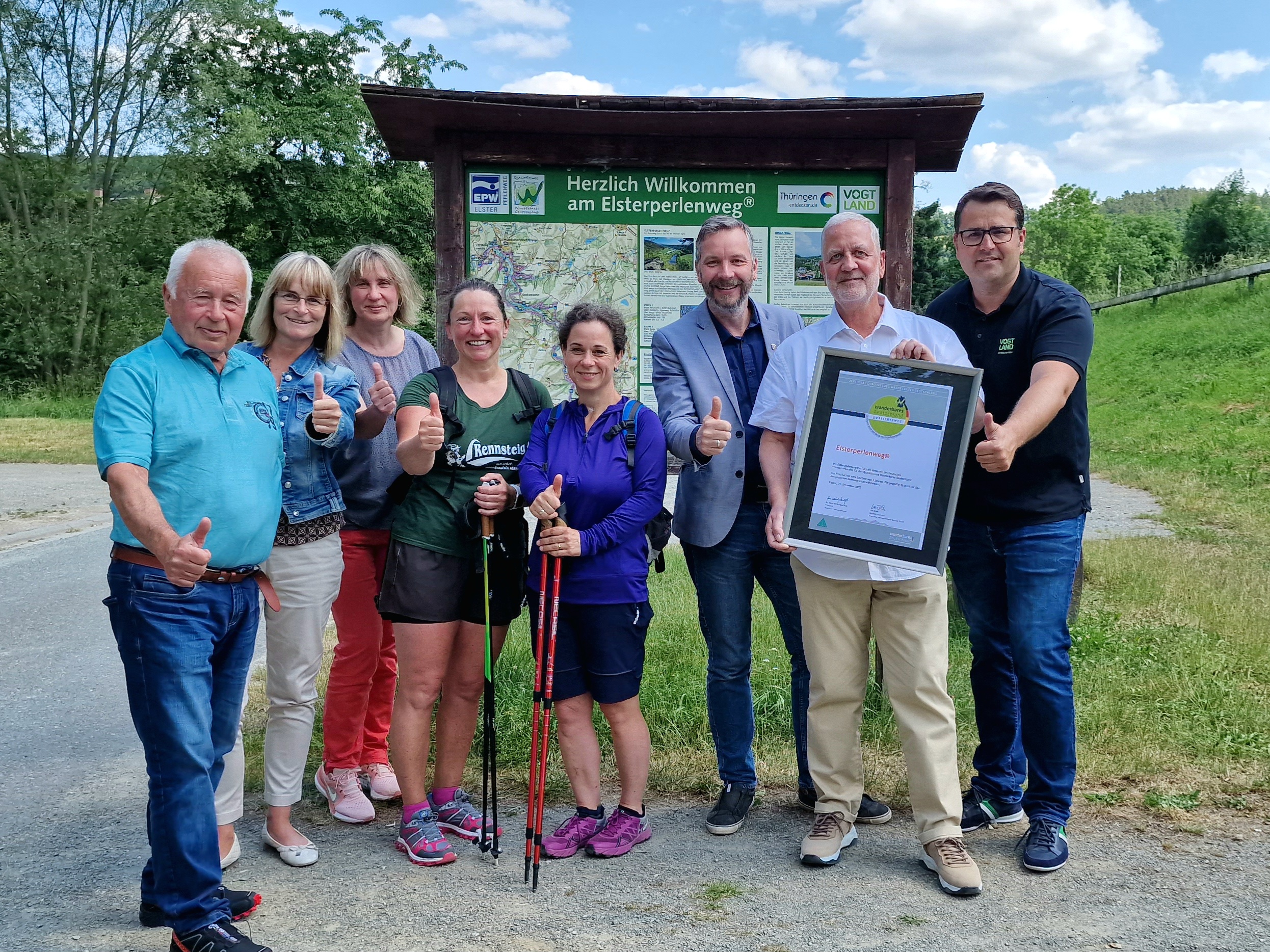 Elsterperlenweg im Vogtland ausgezeichnet