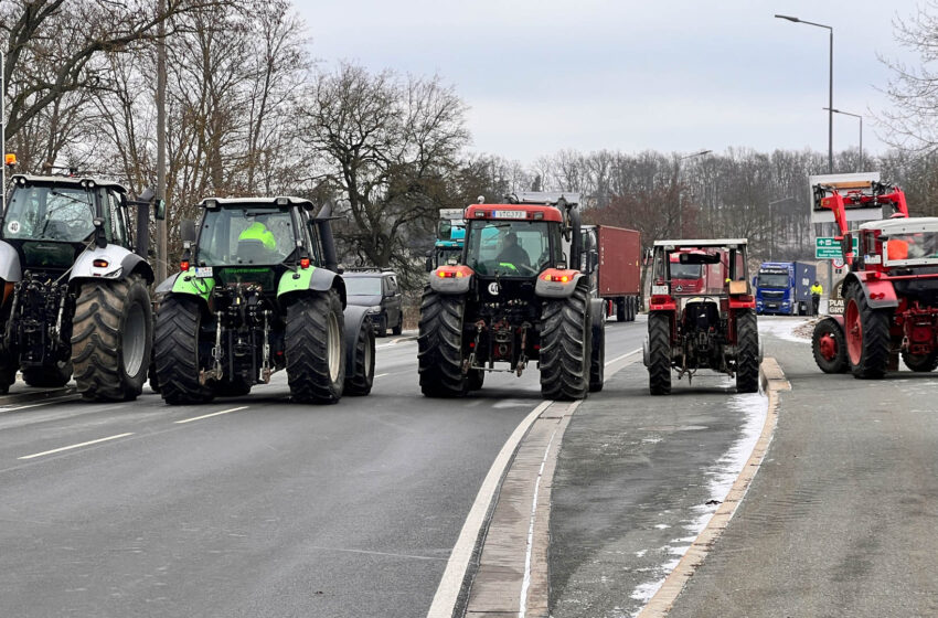 29 Aktionen beim Bauernprotest im Vogtland. Foto: S. Höfer