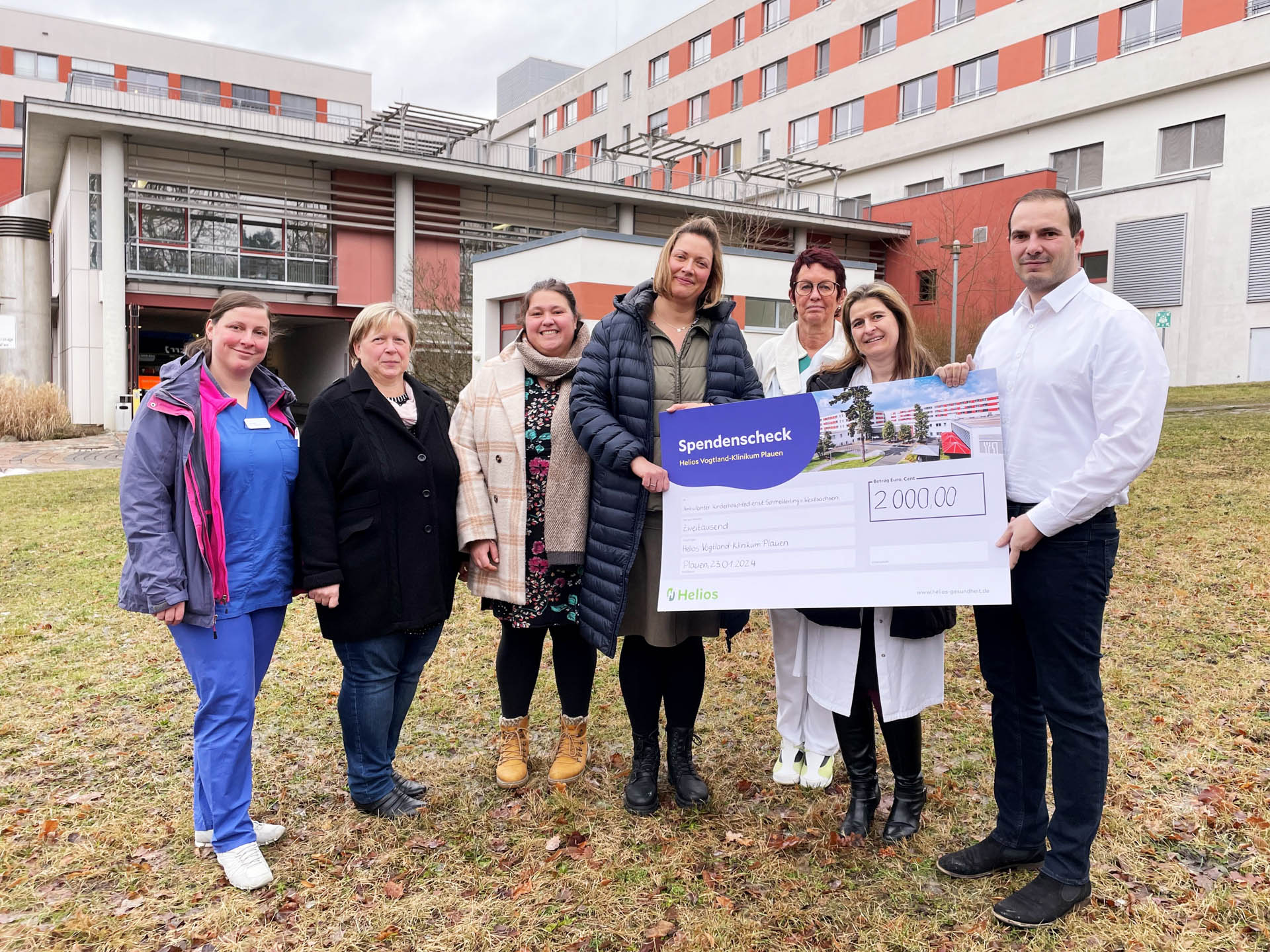 2000 Euro im Vogtland-Klinikum für Kinderhospizdienst zusammengekommen