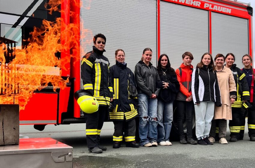 Girls‘Day 2024 in der Feuerwehr Plauen. Foto: S. Höfer