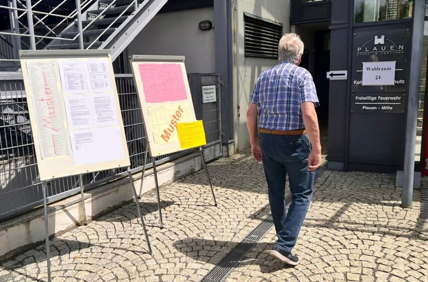 Super-Wahlsonntag im Vogtland. Seit 8 Uhr kann überall im Vogtland gewählt werden. Foto: S. Höfer