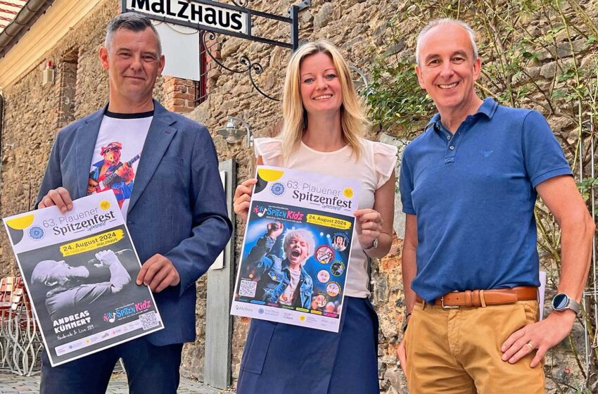 Daniel Seifert, Sophie Gürtler und Thomas Münzer organisieren ein Spitzenfest-Tagesevent auf dem Gelände des Malzhauses. Foto: S. Höfer