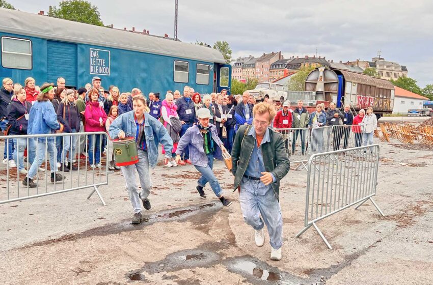 Eisenbahntheater über die Flucht in den Westen. Foto: S. Höfer