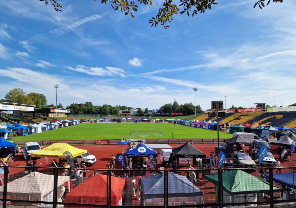 Leistungsschau der vogtländischen Wirtschaft erlebte neuen Besucherrekord im Vogtlandstadion. Foto: Arbeitsagentur Plauen