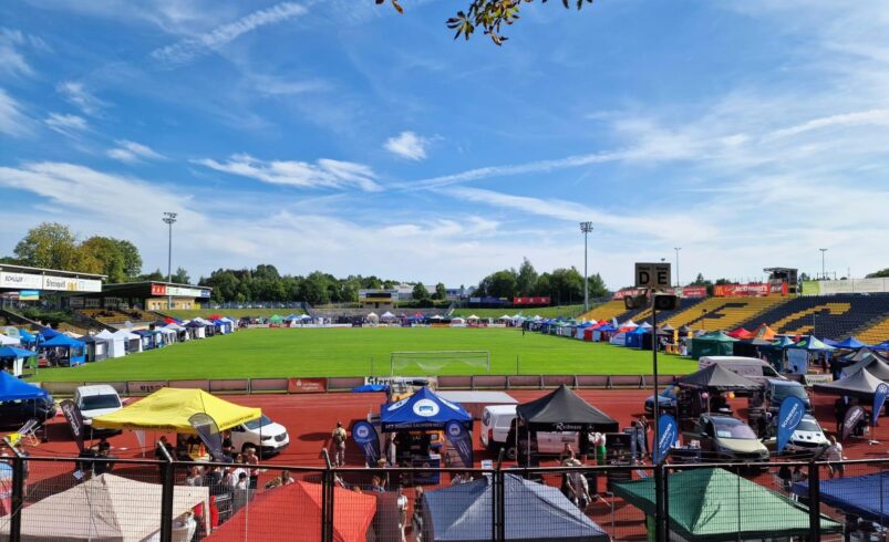 Leistungsschau der vogtländischen Wirtschaft erlebte neuen Besucherrekord im Vogtlandstadion. Foto: Arbeitsagentur Plauen