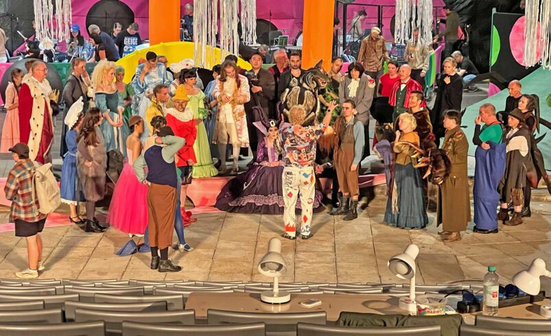 Generalprobe im Parktheater Plauen für das Musical „Snow White and Me“. Foto: S. Höfer