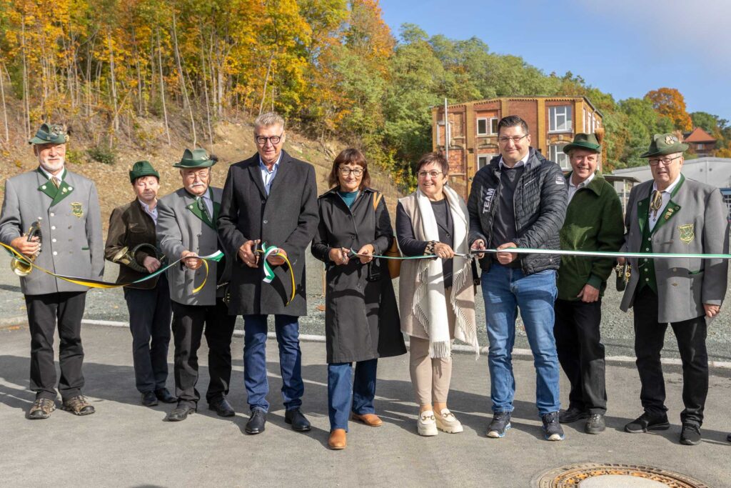 Landrat gibt neues Gewerbegebiet „Am Mühlgraben“ in Plauen frei. Foto: Landratsamt Vogtlandkreis