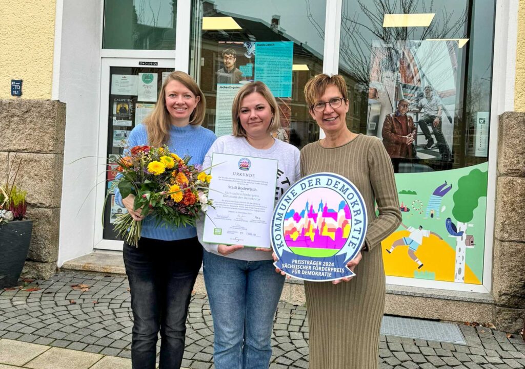 Rodewisch erhält Sächsischen Förderpreis für Demokratie. Foto: Stadt Rodewisch