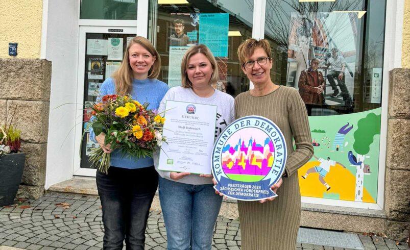 Rodewisch erhält Sächsischen Förderpreis für Demokratie. Foto: Stadt Rodewisch