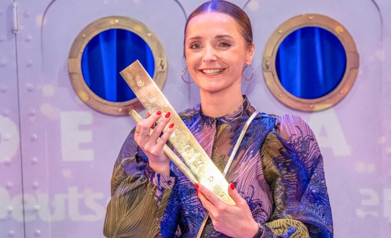 Joanna Lewicka erhält den FAUST-Preis für Inszenierung am Theater Plauen-Zwickau. Foto: Markus Nass