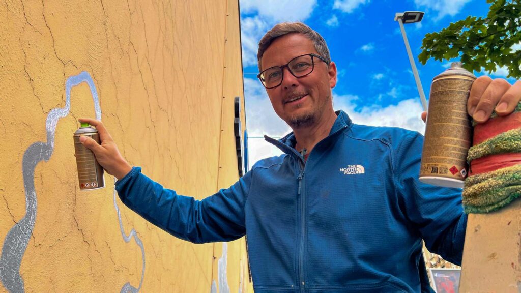 Graffiti-Künstler André Wolf aus Plauen feiert Jubiläum. Foto: S. Höfer