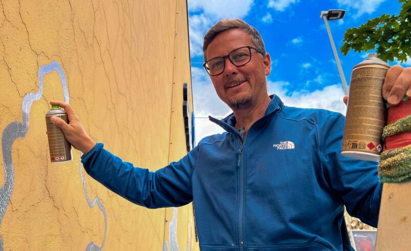 Graffiti-Künstler André Wolf aus Plauen feiert Jubiläum. Foto: S. Höfer