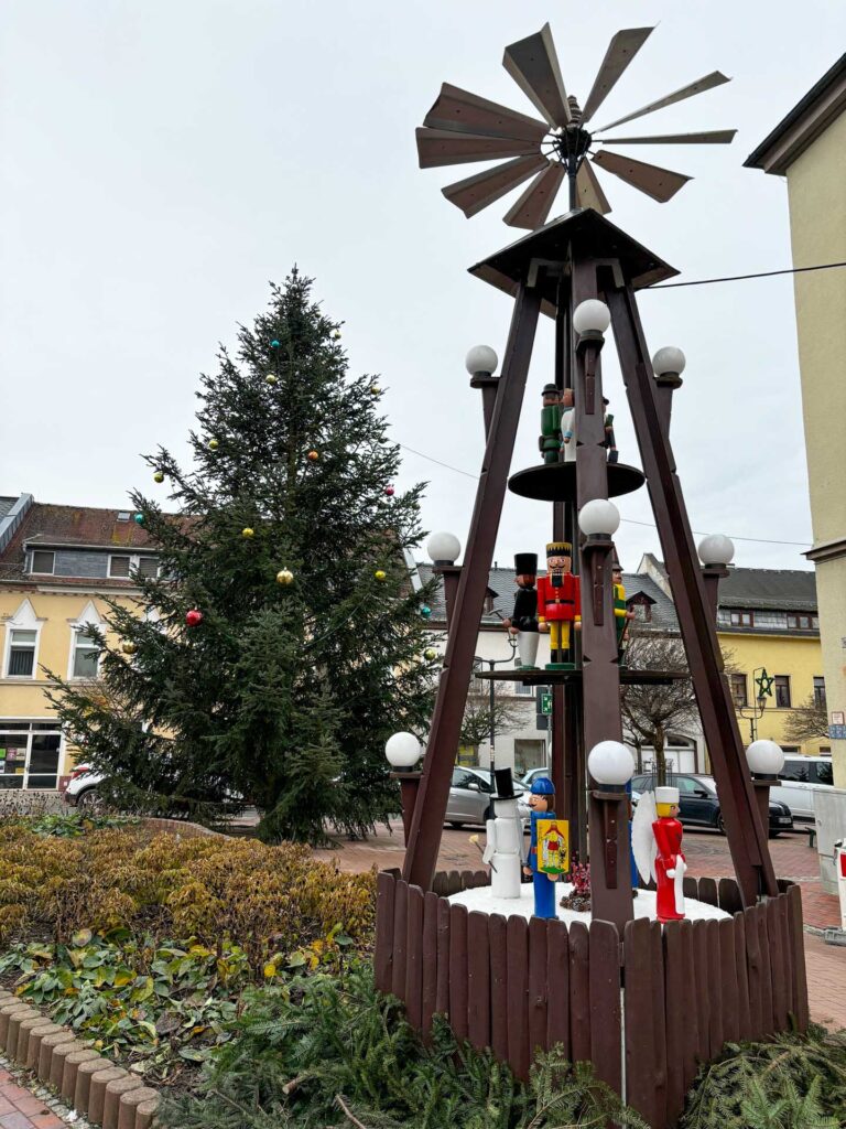 Pyramide in Mylau wieder in Ordnung gebracht. Foto: S. Keil, Stadtverwaltung Reichenbach