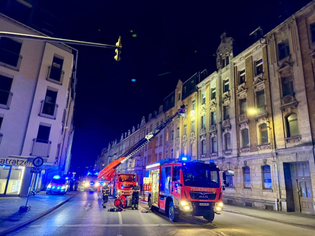 Erneuerter Kellerbrand in Plauen: Einsatz in Trockentalstraße. Foto: Stadt Plauen