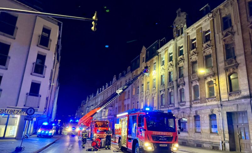 Erneuerter Kellerbrand in Plauen: Einsatz in Trockentalstraße. Foto: Stadt Plauen